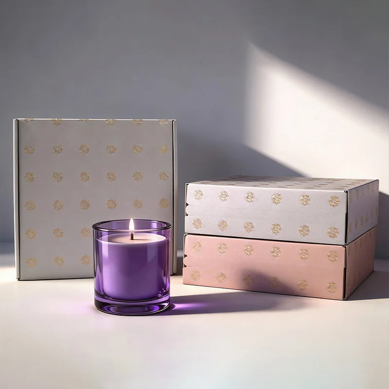 Elegant Floral Aromatherapy Candle Gift Box, view 3