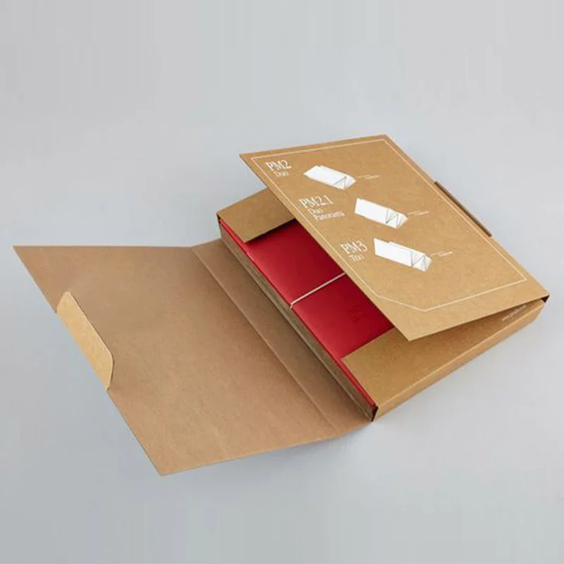 Corrugated Notebook Packaging Box with Tear Strip, view 2