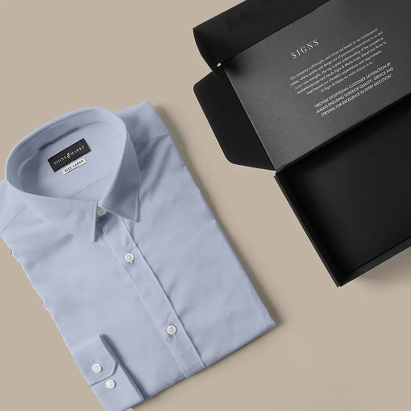 Black Men Cloth Corrugated Shopping Box