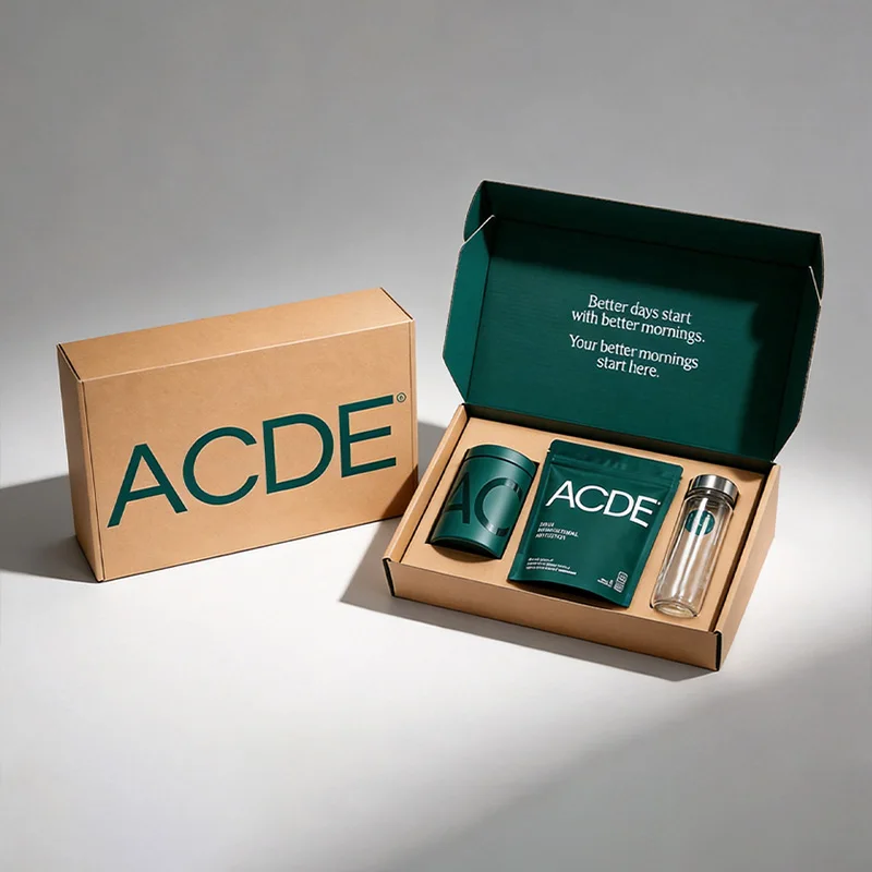 Custom Printed Corrugated Mailer Box for Wellness & Skincare Kits