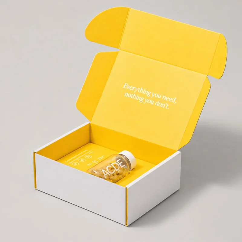 Premium Custom Printed Corrugated Mailer Boxes for Skincare and Beauty E-commerce, view 3