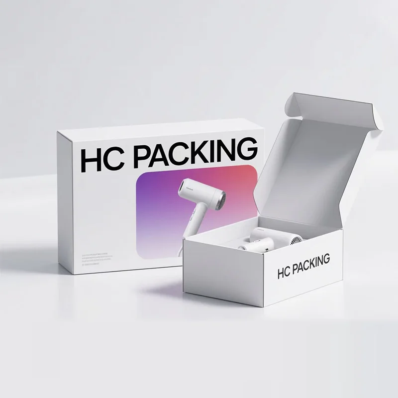 Customized E-Pack Hair-Dryer gift shopping Box, view 4